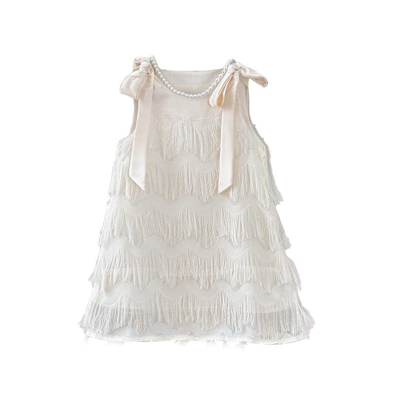 Summer Fashionable Straps Skirt High-grade Sleeveless Children's Dress