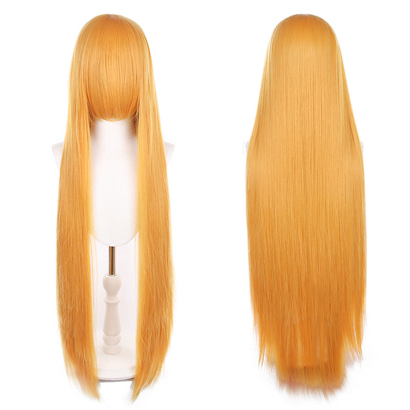 Mao Style Universal Scalp Head Long Bangs Cos Wig