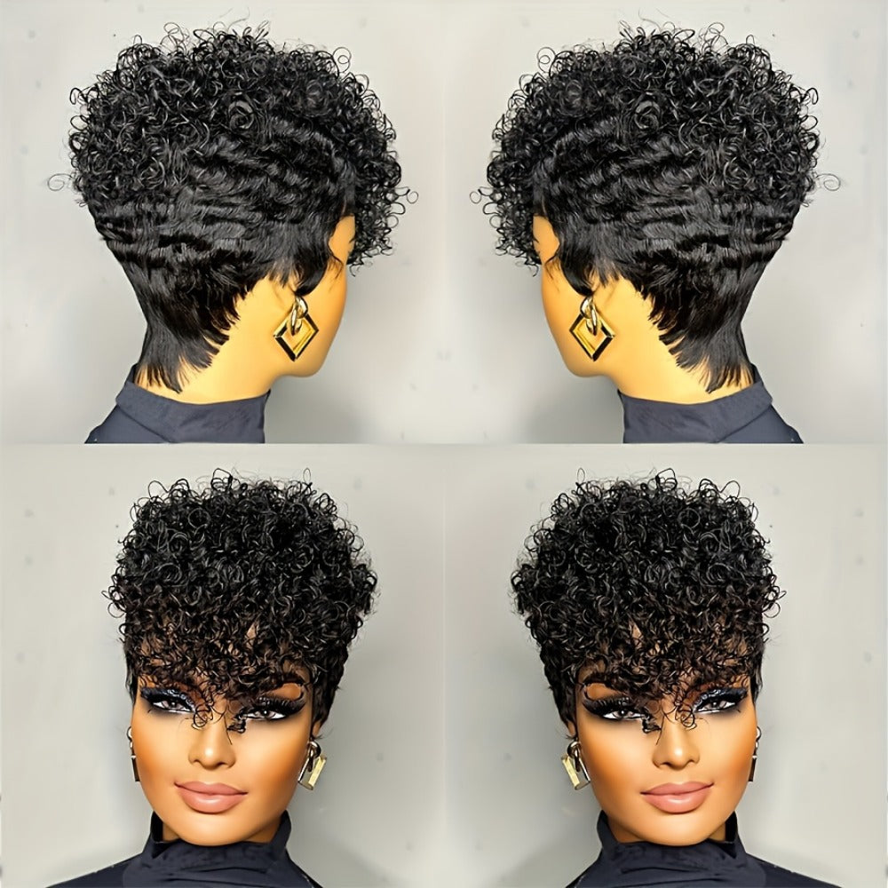 Charming Unique Human Set Full Mechanism Real Hair Wig