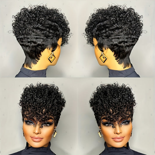 Charming Unique Human Set Full Mechanism Real Hair Wig
