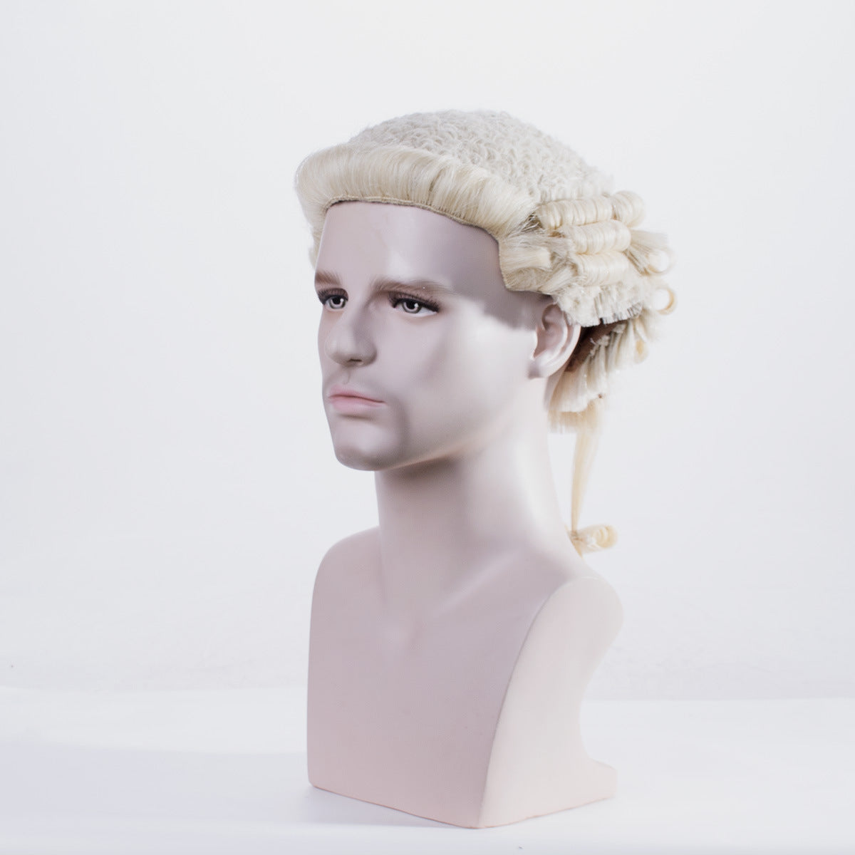 Lawyer Cap Horse Hair Woven Ball Head Cos Wig