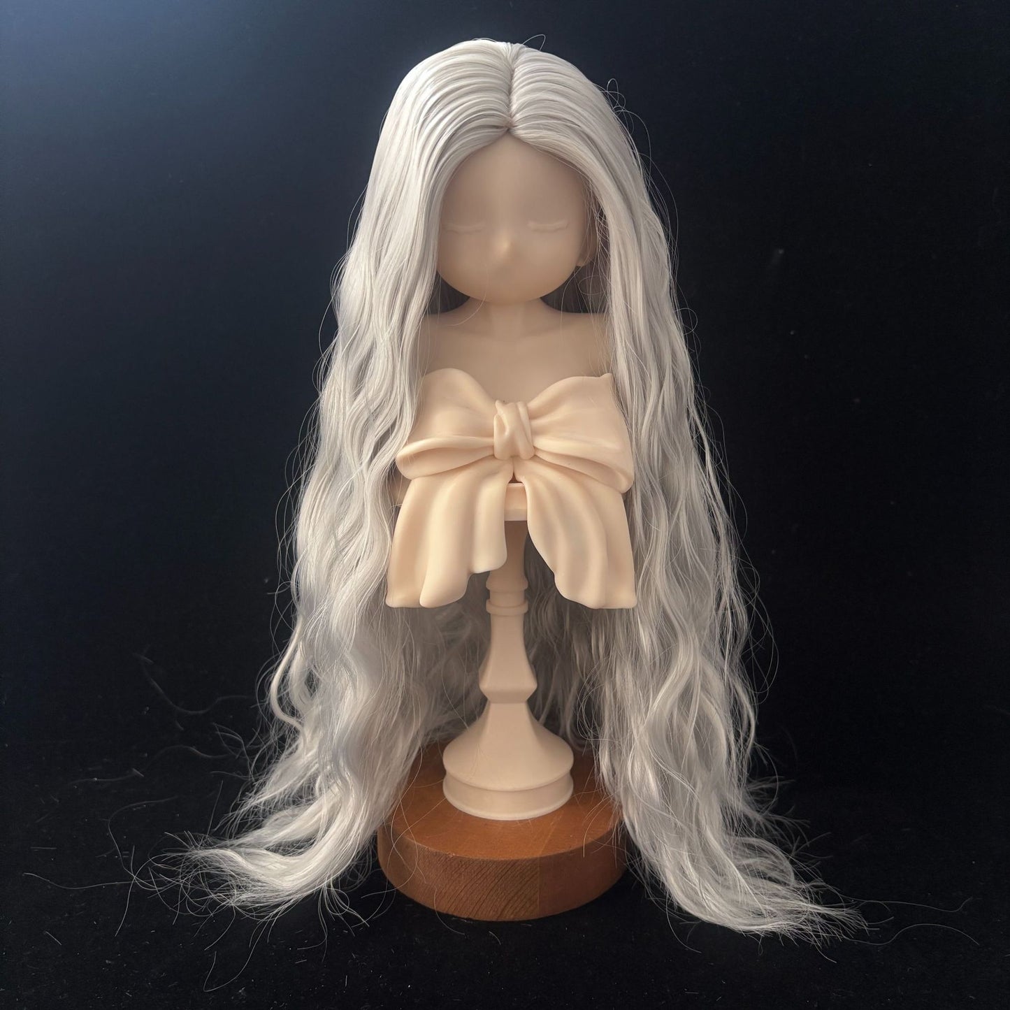 Split Hair Soft Silk Small Curls Water Ripple Cos Wig