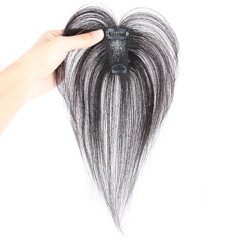 Forehead Top Hair Supplementing Piece Lightweight High Skull Full Real Wig