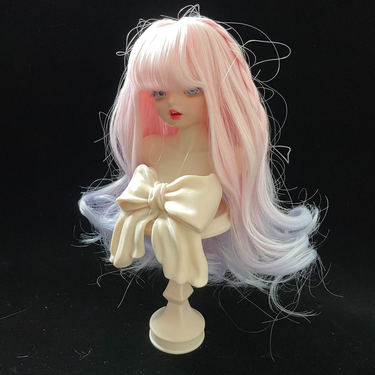 Points Ye Doll Pink Blue Gradient Cos Wig