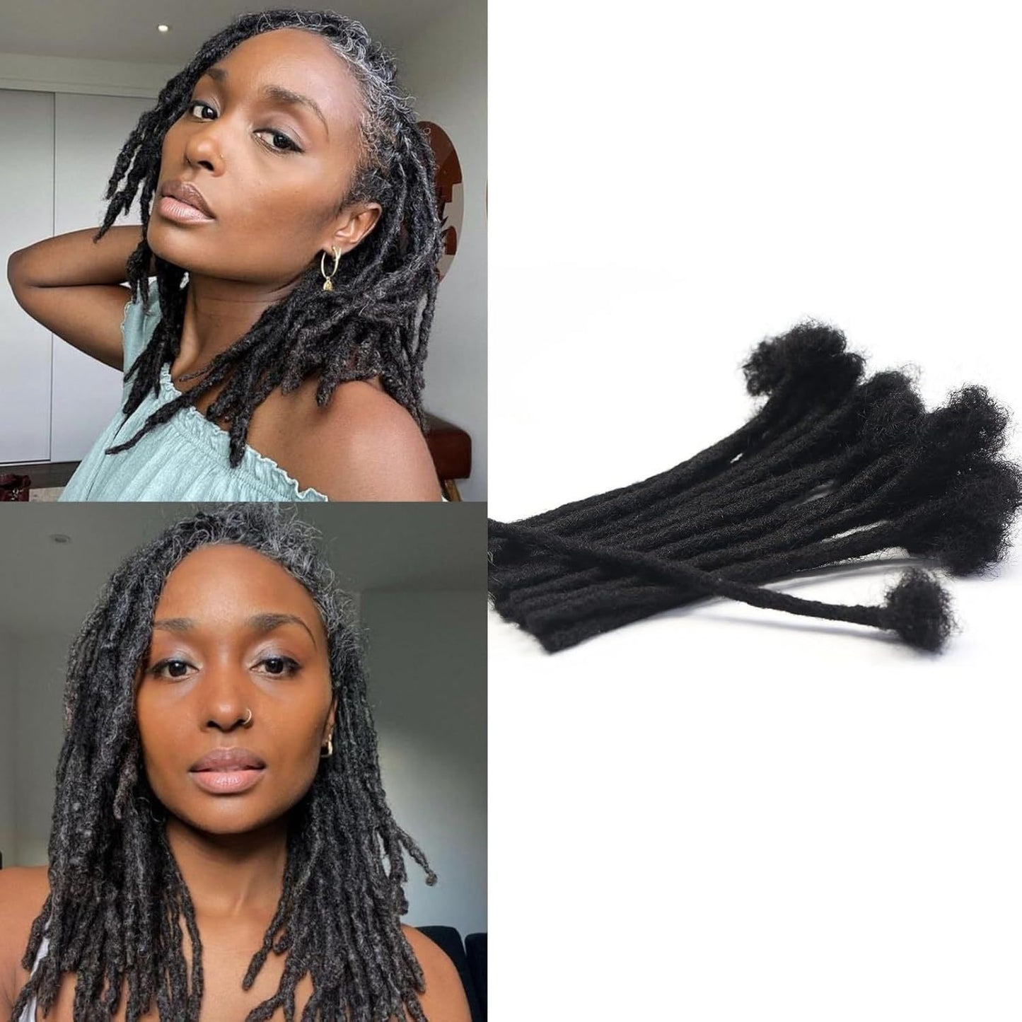 Human Dreadlocks Hand Rub African Head Real Hair Wig