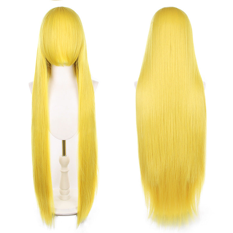 Mao Style Universal Scalp Head Long Bangs Cos Wig