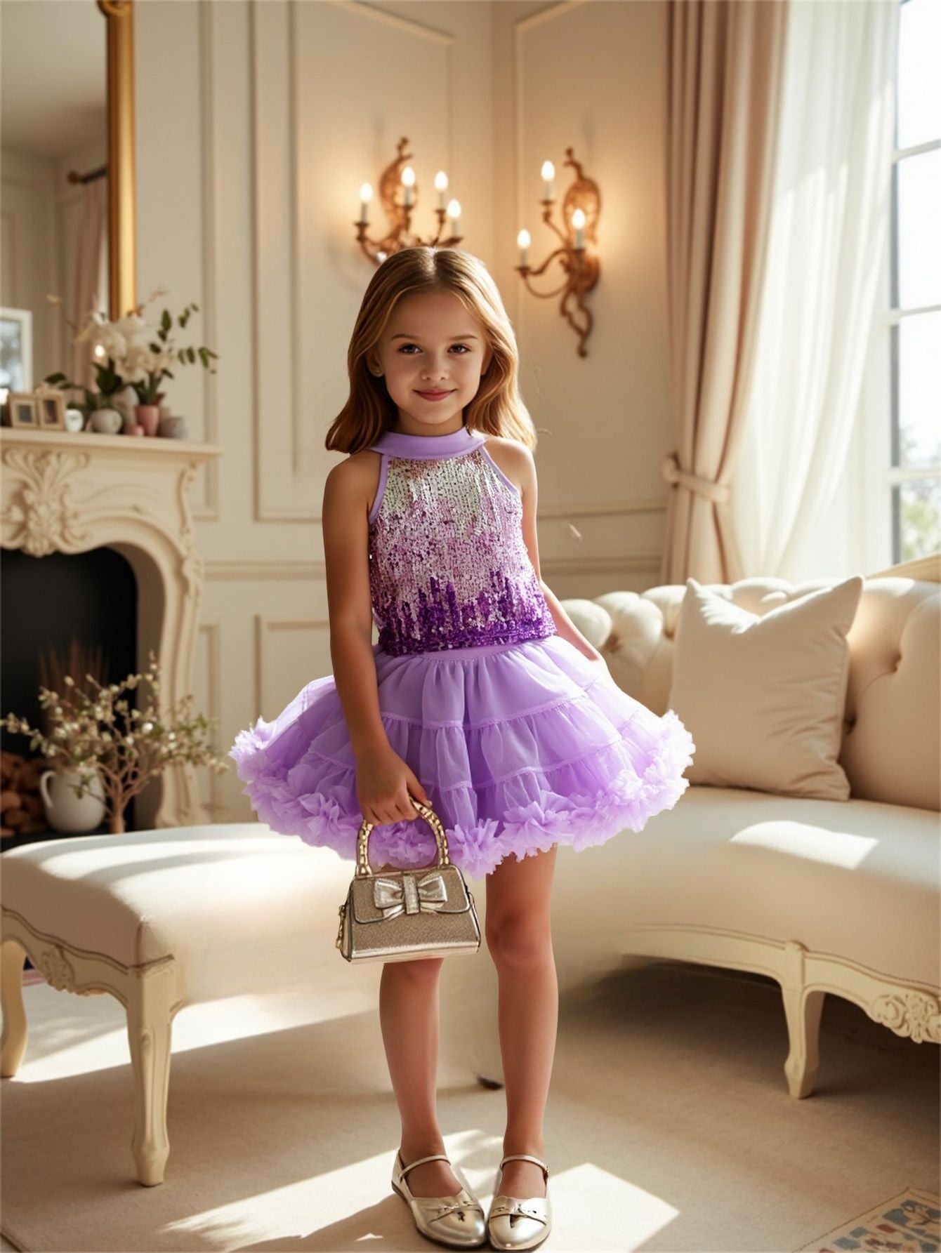 Summer Sundress Skirt Western Style Rabbit Children's Suit