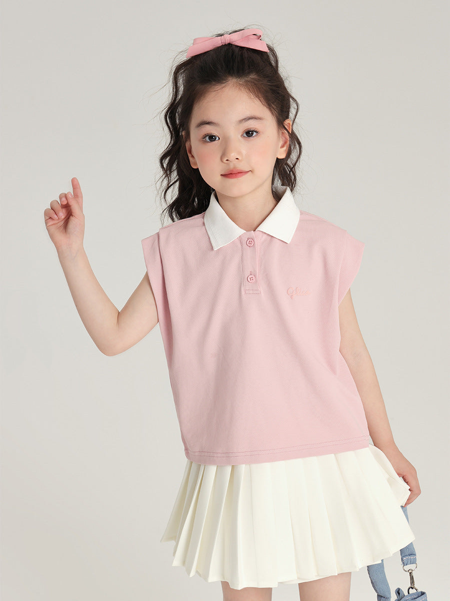 Children's Casual Trend Short-sleeved Playful Lovely Raincoat Three-dimensional Puff Children's T-shirt