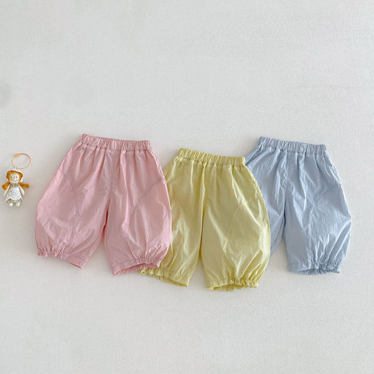 No Solid Color Casual Summer Fashionable Children's Pants