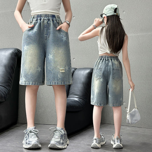 Shorts Summer Wear Fashionable Big Western Style Towel Children's Pants