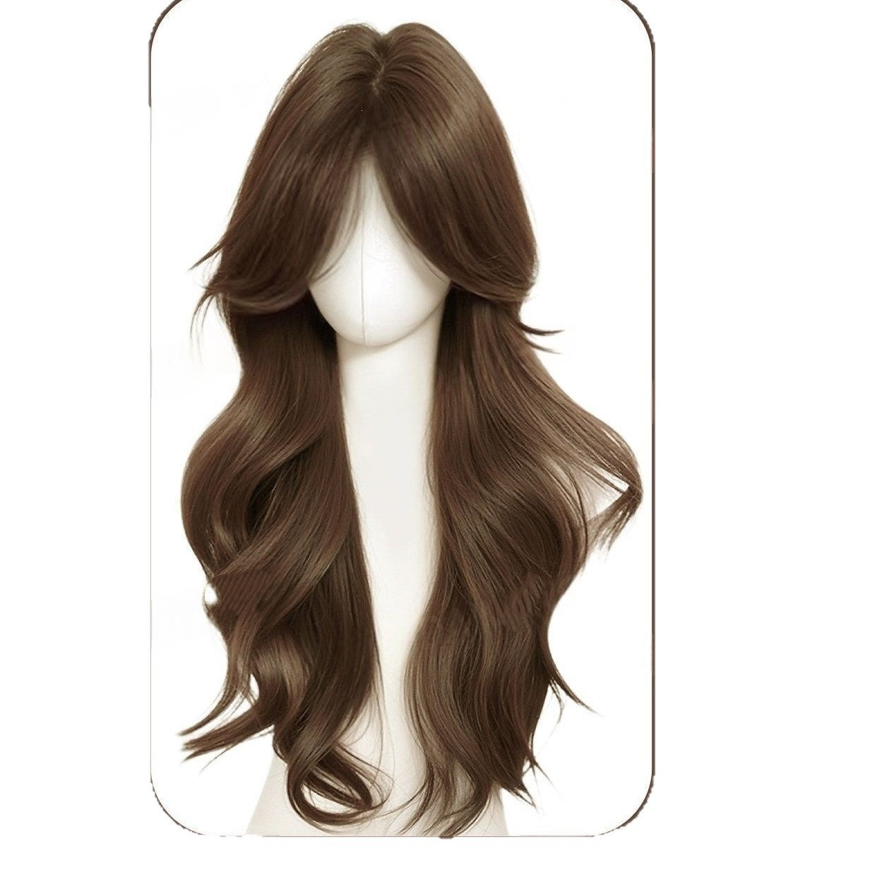 Women's Korean Style Lazy Big Wave Curly Hair Full Wig Long Curls