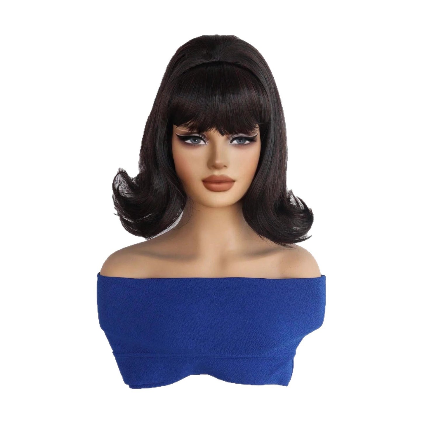 Women's High Skull Top Daily Wear Shape Wig Short Curly Hair