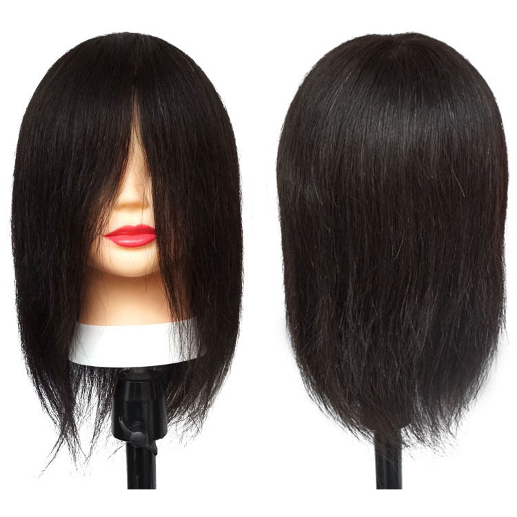Women's Short Straight Natural Big Ear Hairdressing Shop Practice Other Wig