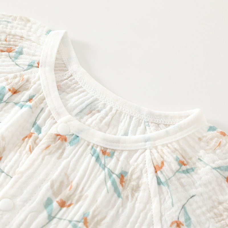 Gauze Jumpsuit Born Clothes Cotton Thin Jumpsuit, Climbing Suit