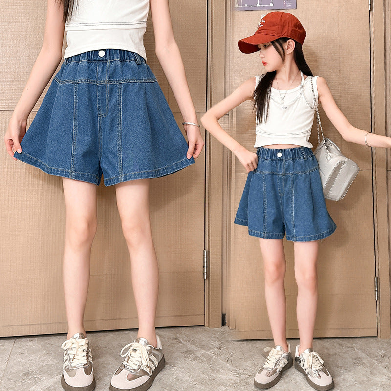 Summer Middle Big Version Fashion Jeans Children's Pants