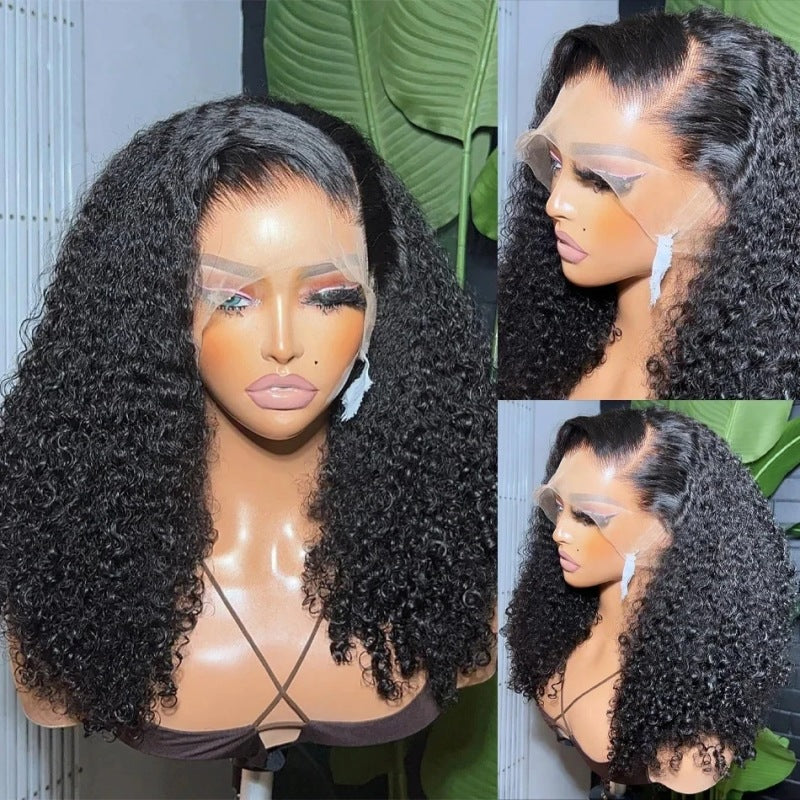 Beautiful Jerry Curly Bob Human Frontal Real Hair Wig