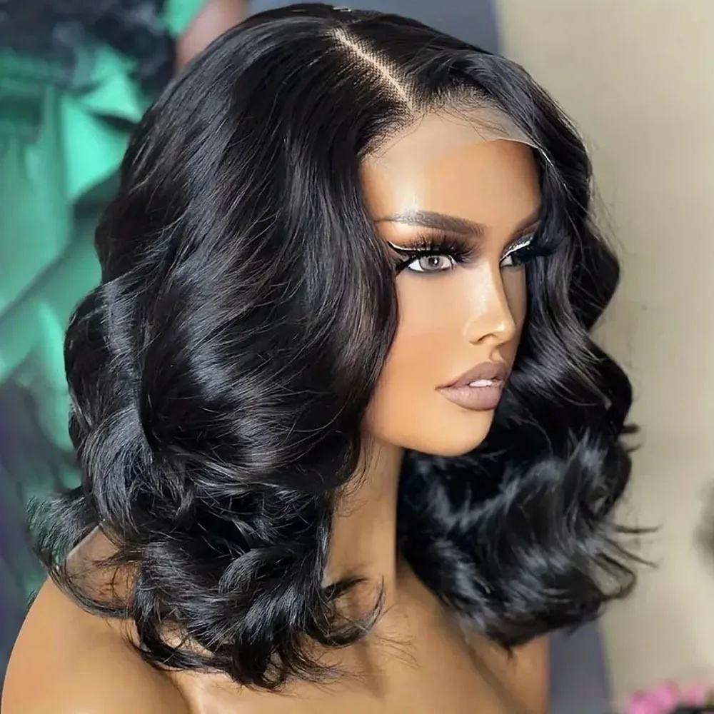 Classy Loose Wave Frontal Bouncy Human Real Hair Wig