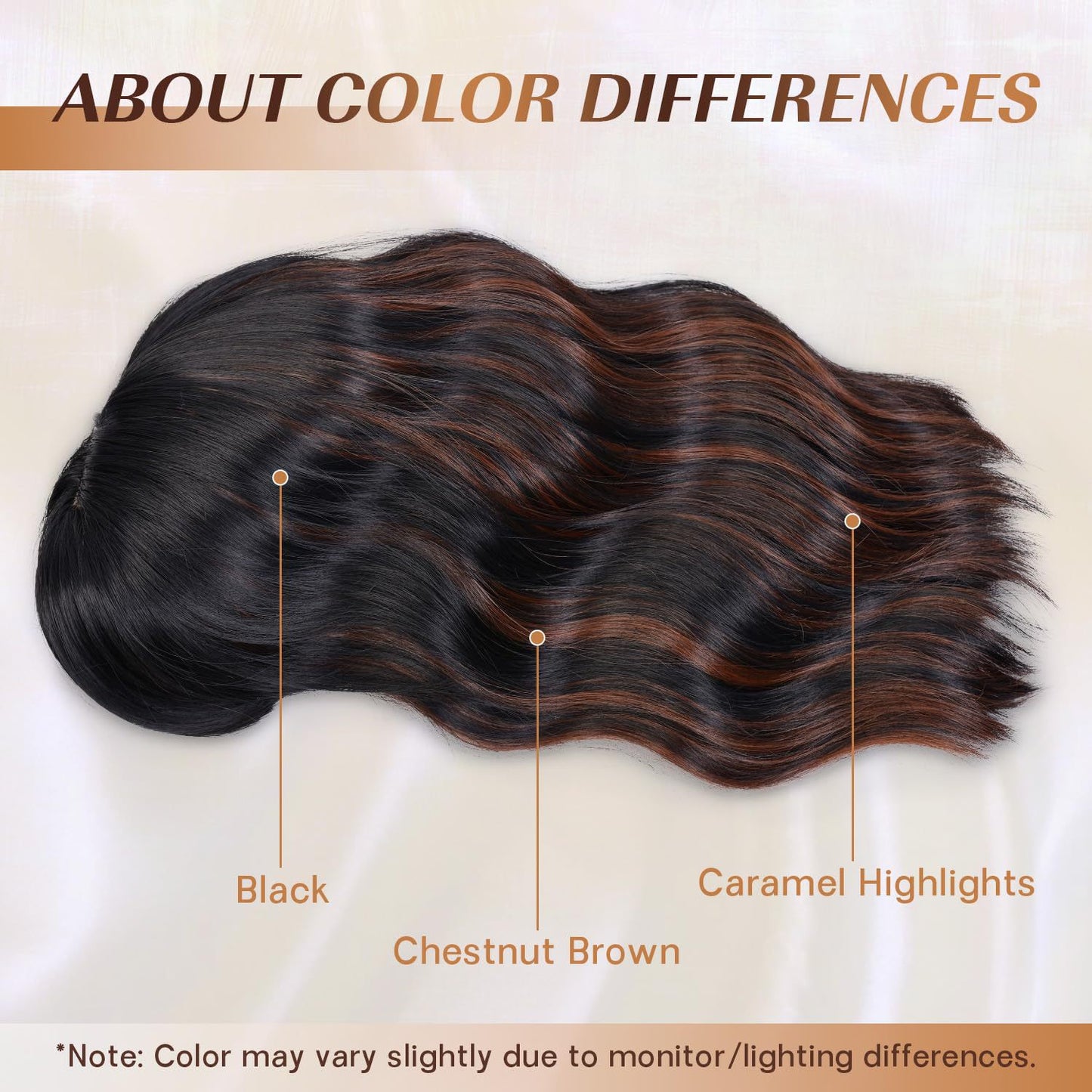 Women's Dyed Water Ripple Fiber Synthetic Wigs Wig Short Curly Hair