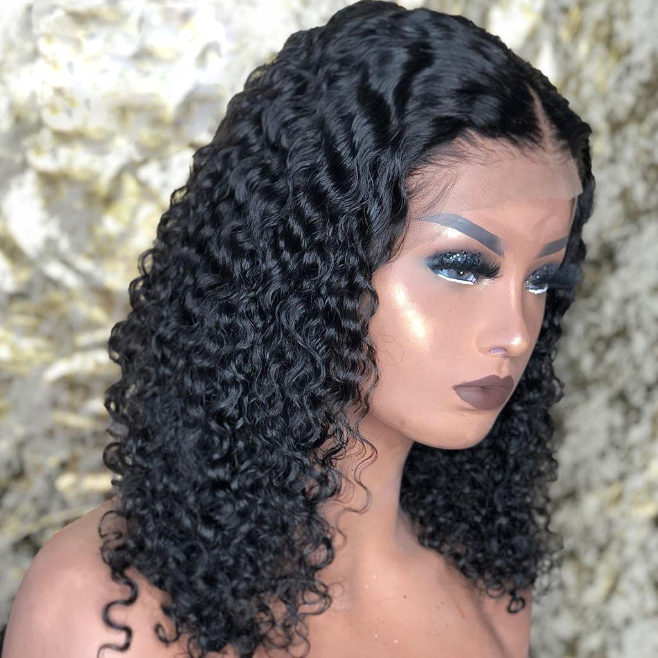 Fashion Hot Curly Hair Bangs Female Red Brown Wig Long Curls
