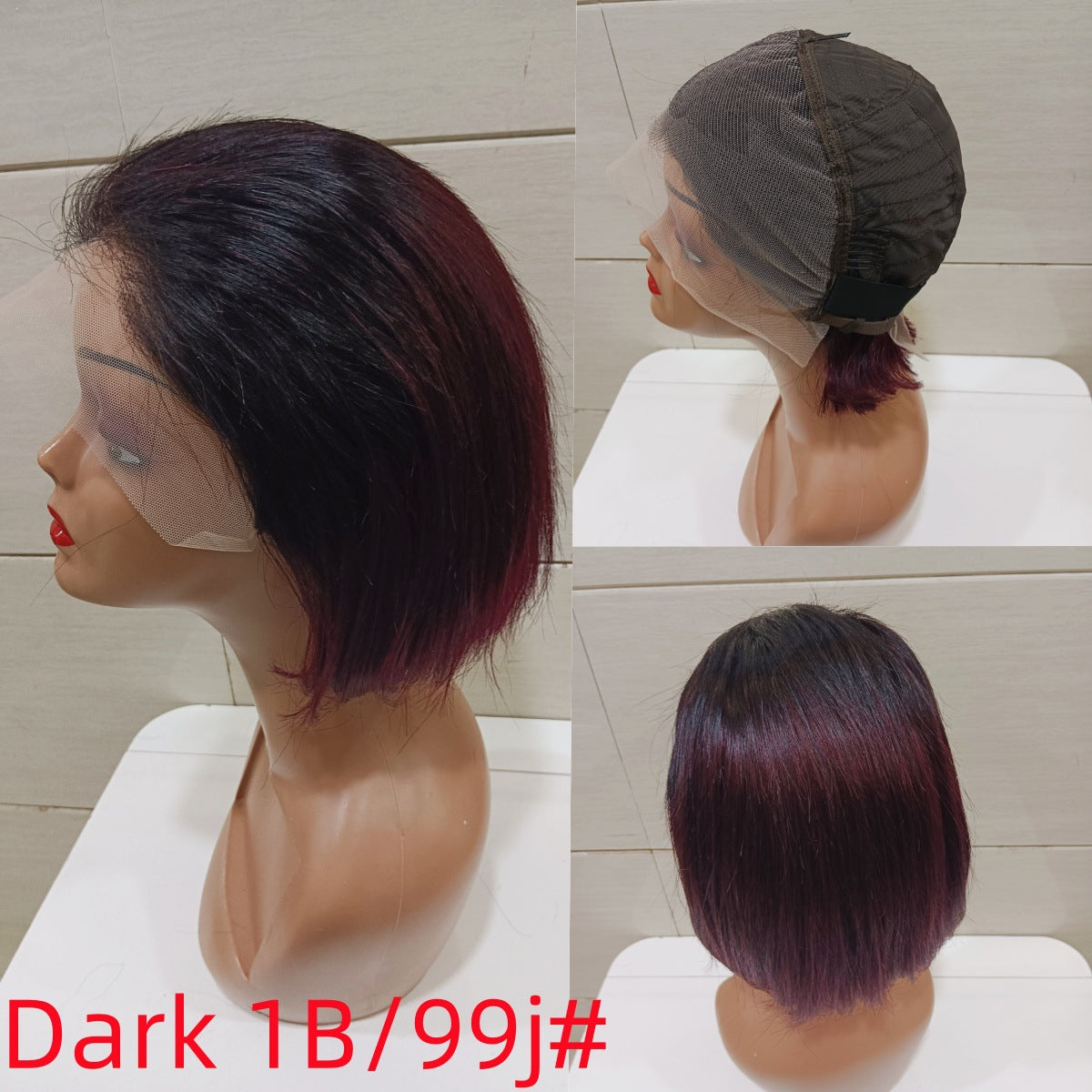 Trendy Slouchy Pretty Versatile Straight Bob Real Hair Wig