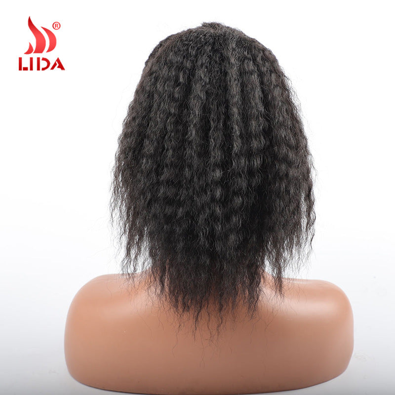 Women's Chemical Fiber Mechanism Headgear Sunshade Curly Wig Long Curls