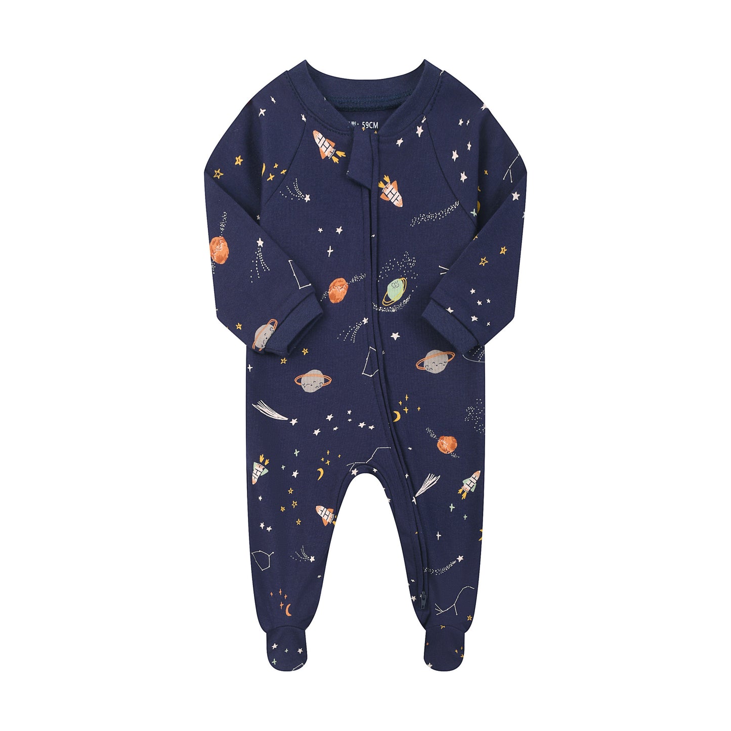 Born Class Jumpsuit Cotton Two-way Zipper Boy Rompers Jumpsuit, Climbing Suit