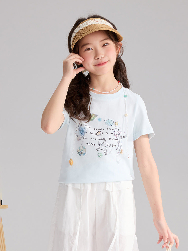 Children's Pudding Jacket Summer Refreshing Superior Cotton Children's T-shirt