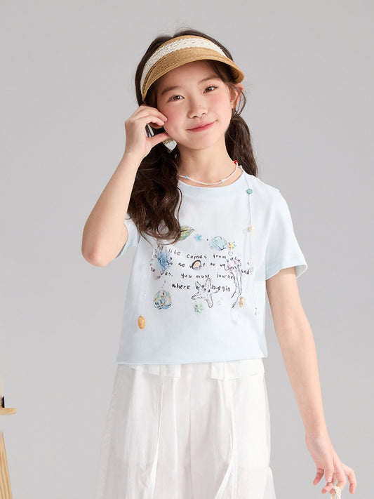 Children's Pudding Jacket Summer Refreshing Superior Cotton Children's T-shirt