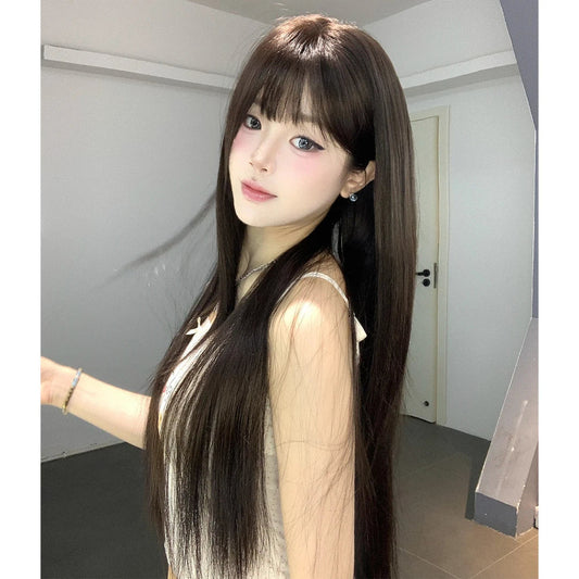Generation Goddess Female Upgrade Hair Fashion Inner Buckle High Level Long Straight Wig