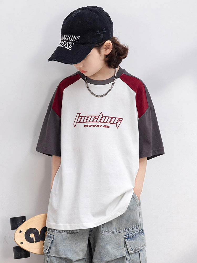 Children's Short Sleeve Summer Clothes Loose Casual Children's T-shirt