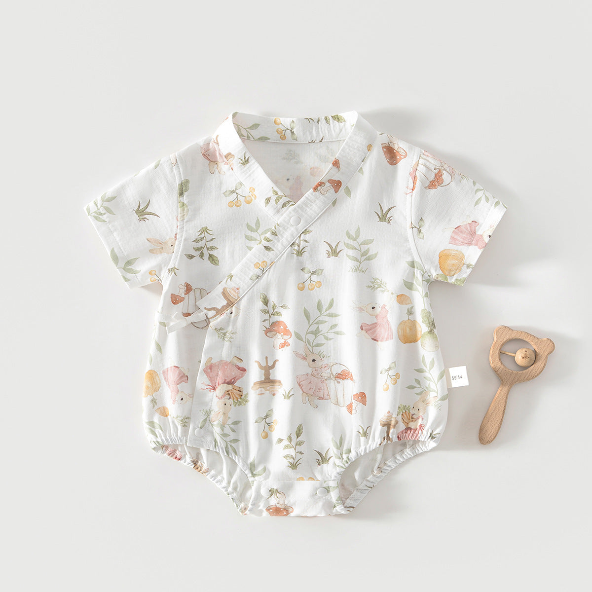 Anyang Clothes For Babies Bamboo Fiber Short Sleeve Inner Romper Jumpsuit, Climbing Suit