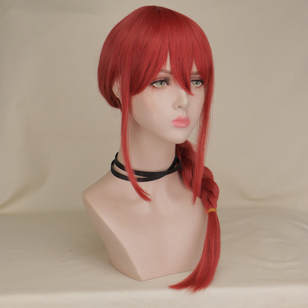 Saw Rose Red Twist Braid Face Collection Early Cos Wig