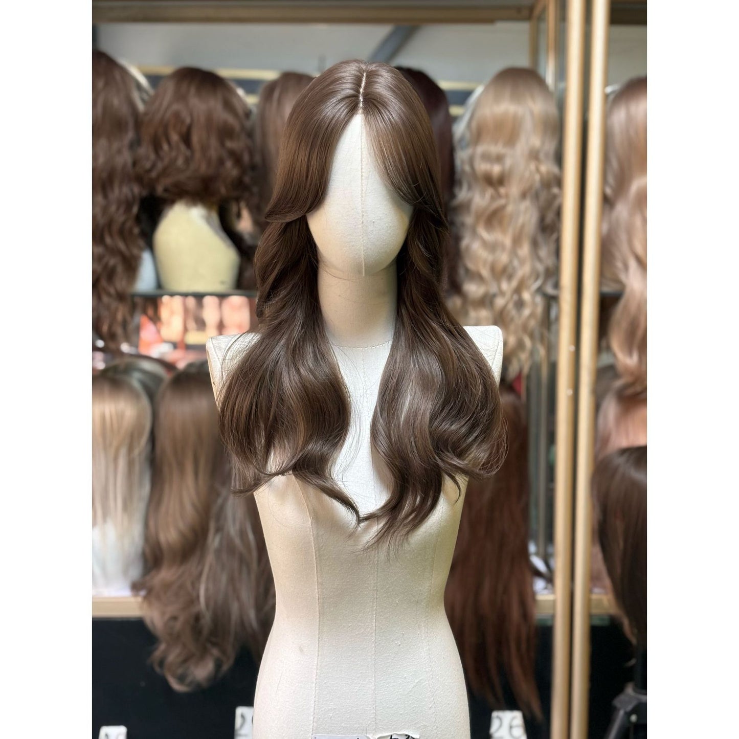 Small Lace Curly Hair Medium Natural Long Straight Wig
