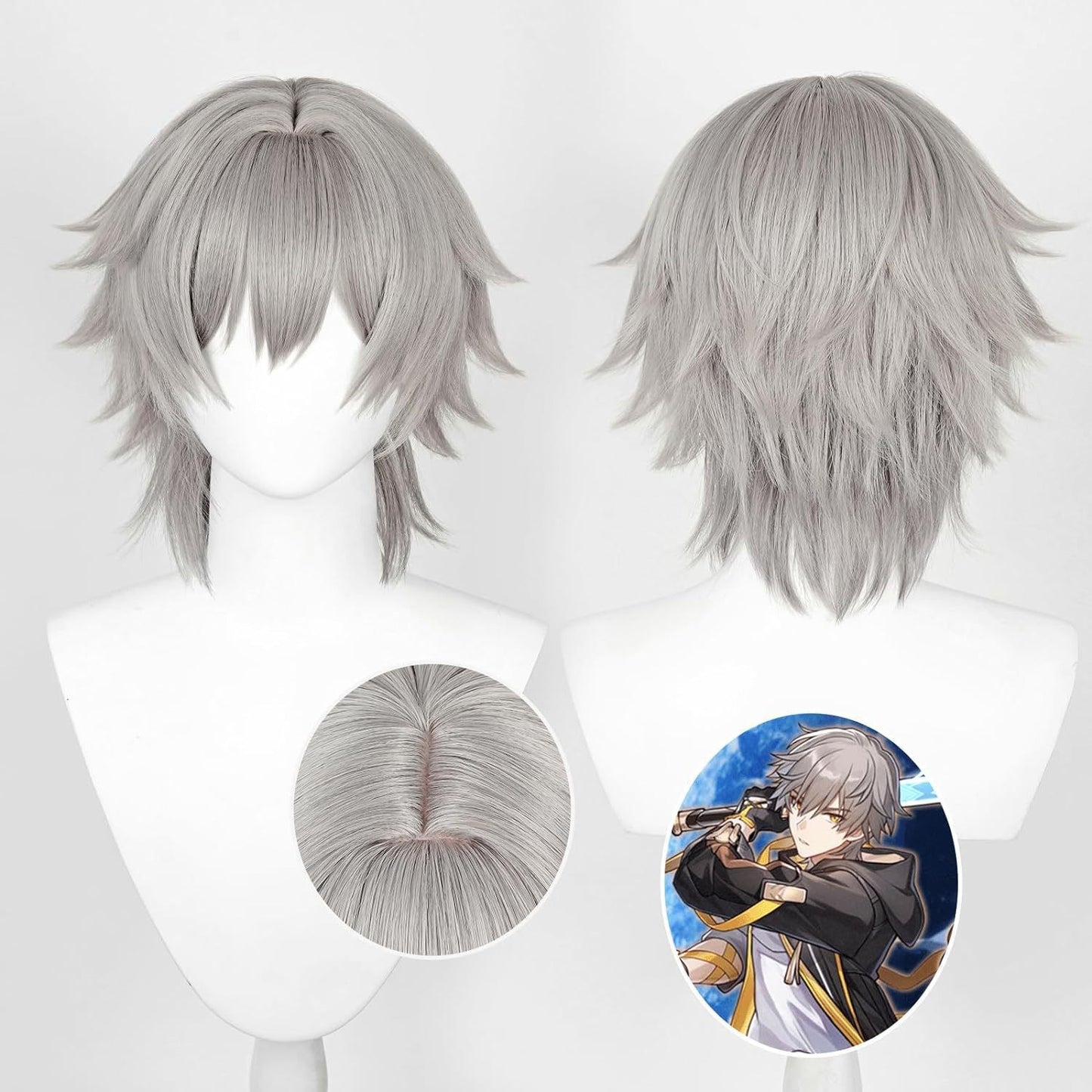 Broken Star Dome Railway Male Heroine Pioneer Simulation Scalp Cos Wig