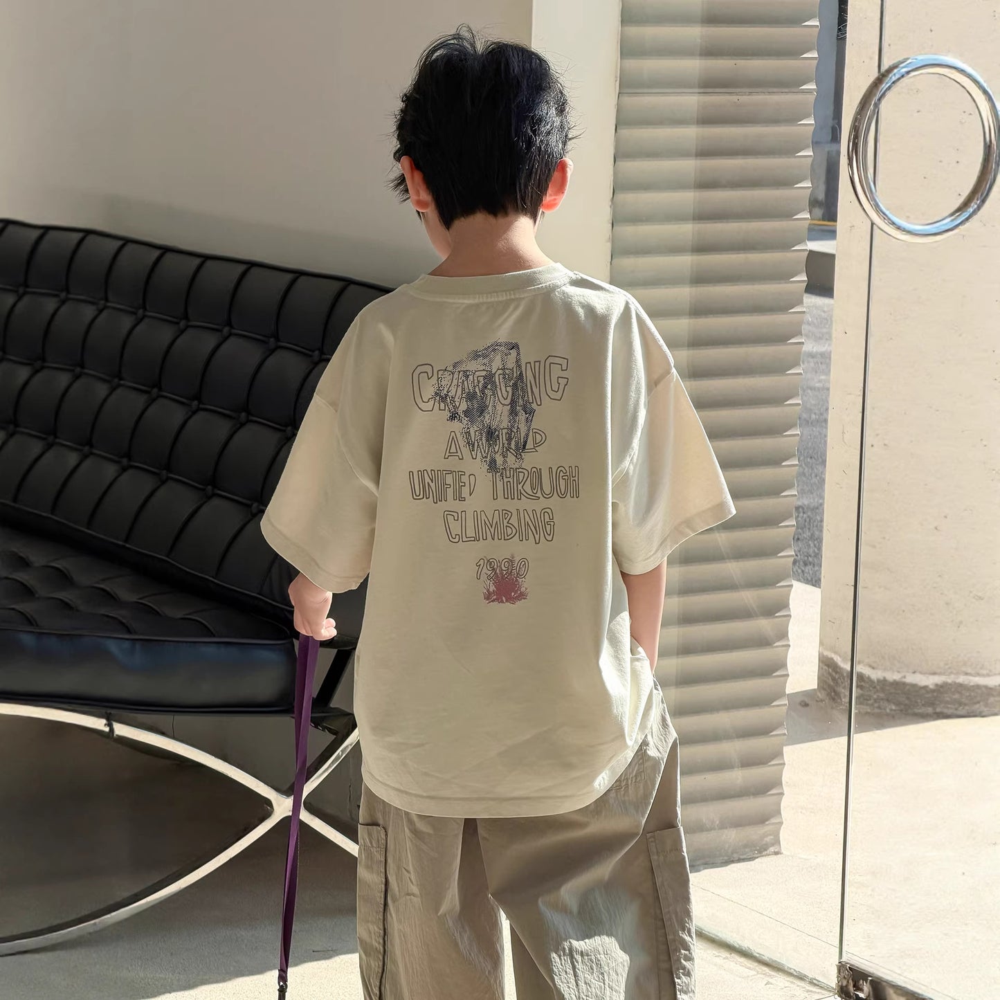 Children's Summer Top Western Style Medium Small Children's T-shirt