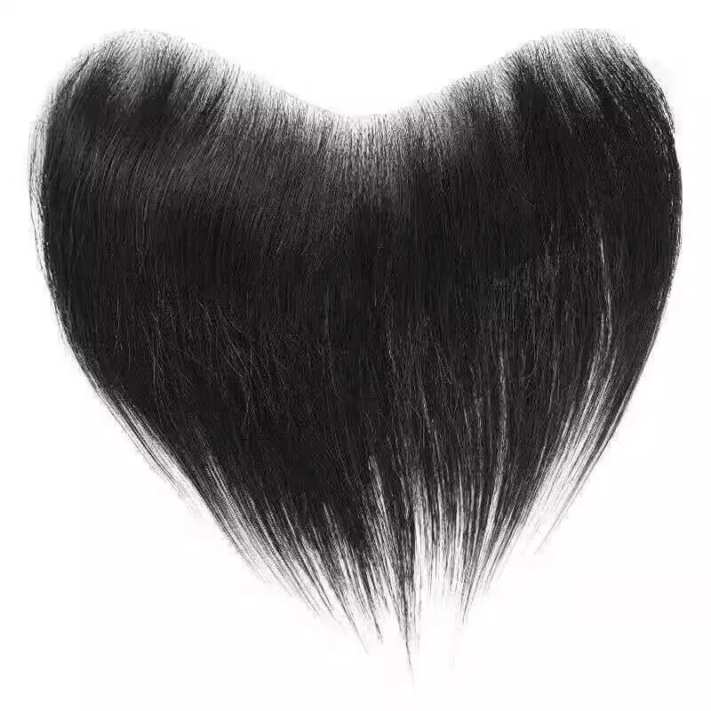 Bangs Fluffy All Real Female Supplementing Piece Invisible Seamless Sideburns Wig