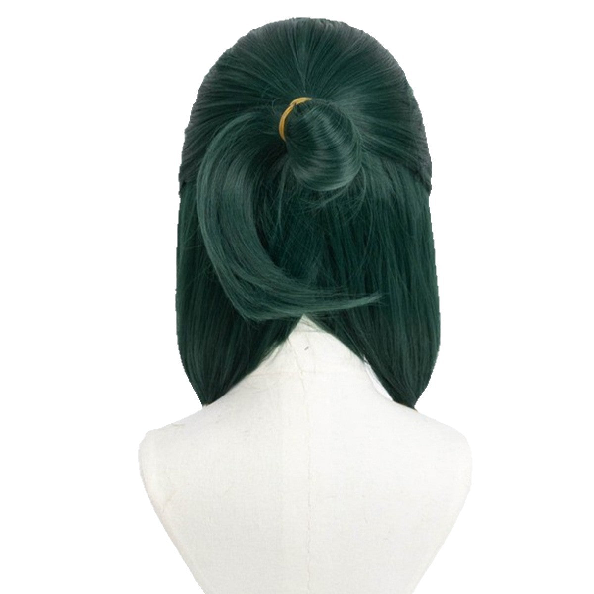 House Woolen Cat Dark Green Artificial Scalp Cos Wig