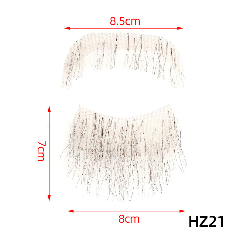 Fake Beard Invisible Seamless Human Hair Eyebrows Film Television Props Other Wig