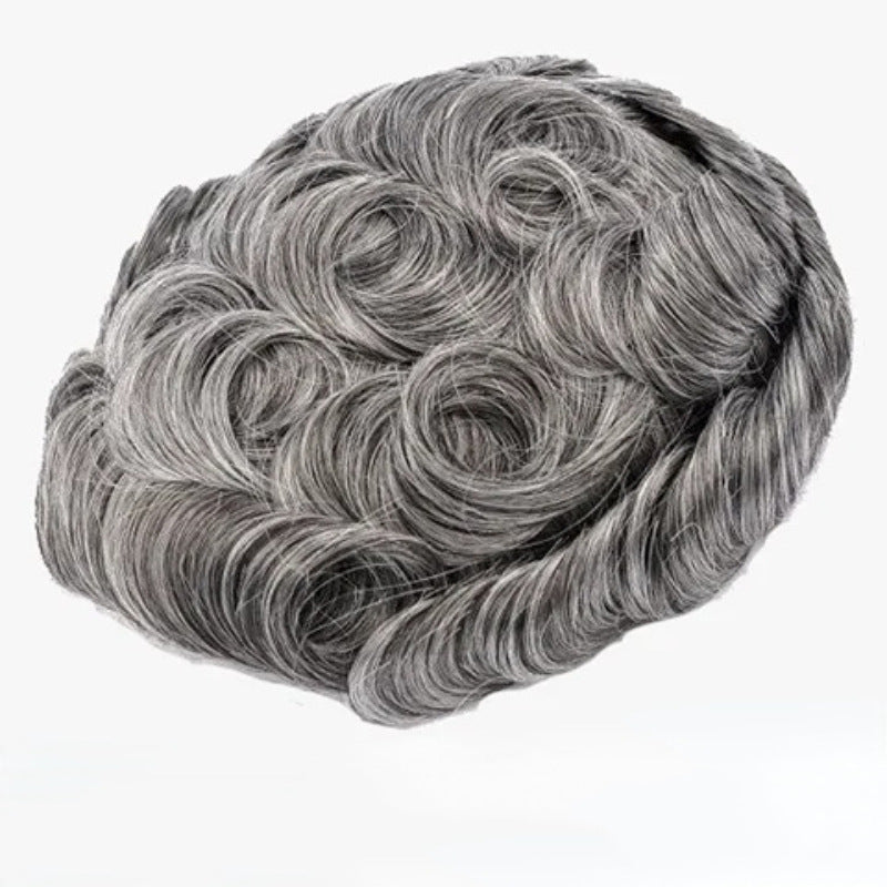 Men's Hairpiece Machine Binding Needle Hand Crochet Invisible Breathable Hair Supplementing Men's Wig