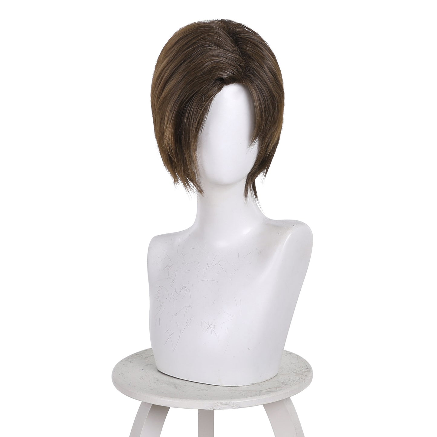 Black Gradient Side Division Natural Short Cos Wig