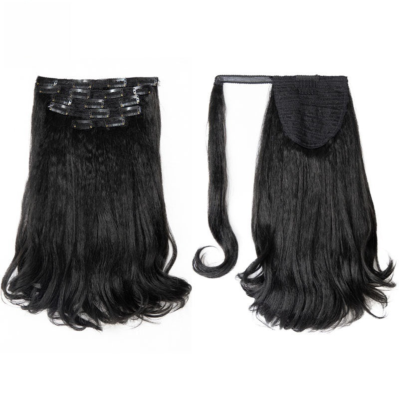 Cool Set Hairpiece Clip Tail Warped Wig