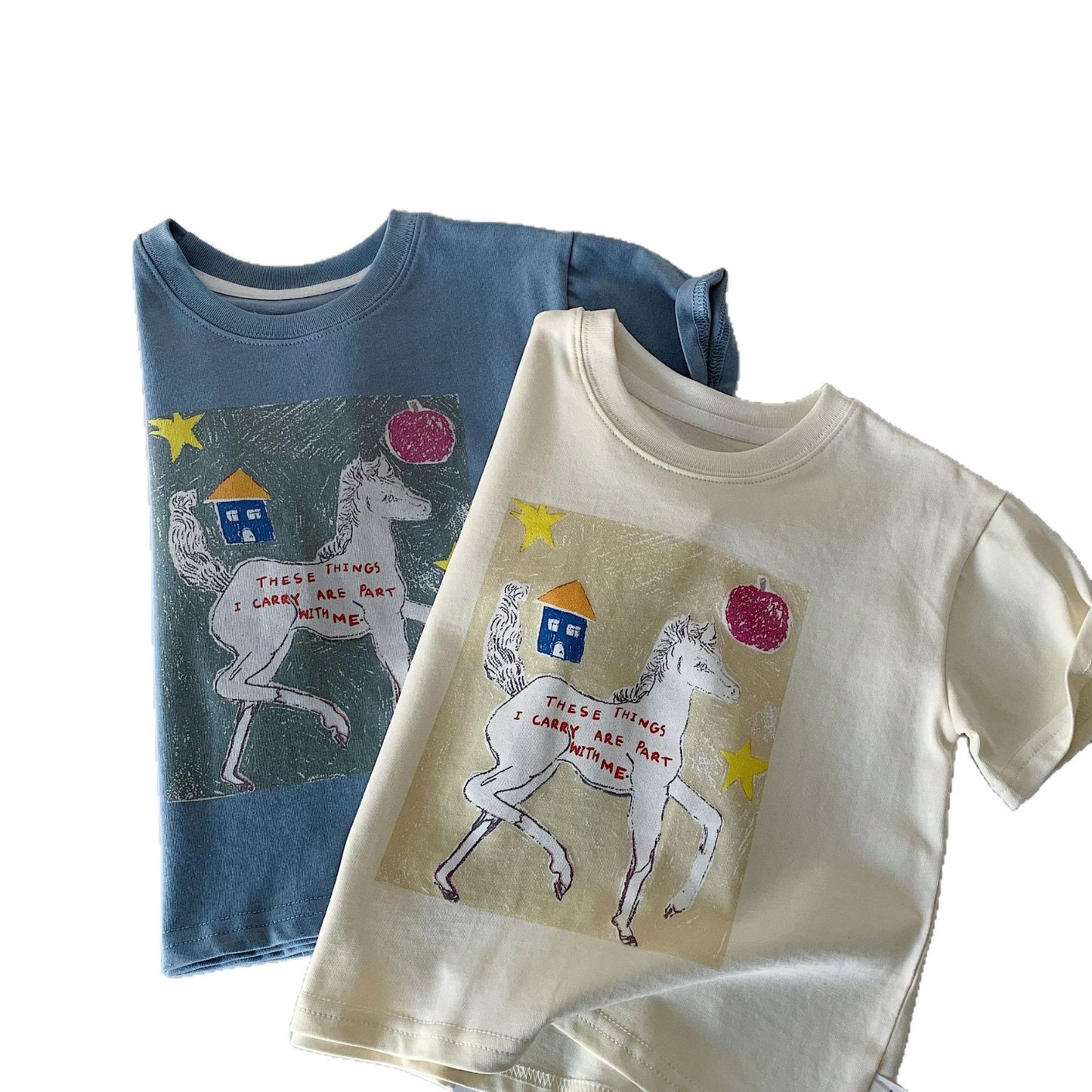 Children's Summer Boys Cute Pony Thin Clothing Children's T-shirt