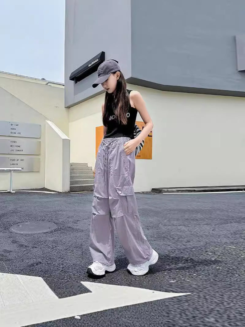 Children's Clothing Overalls Summer Casual Thin Trousers Older Wild Slimming Sports Children's Pants