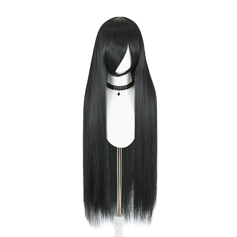 Acrylic Silk Corn Stigma Straight Hair Puffy Cos Wig
