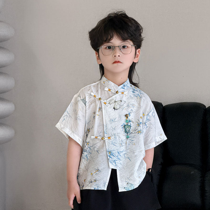Boy's Summer Wear Suit Ancient Style Children's Shirt