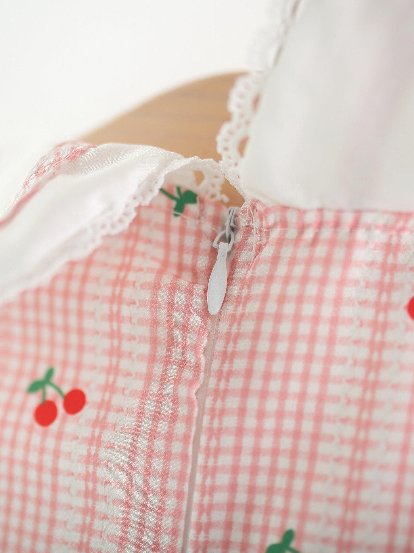 Children's Clothing Sleeveless One-piece Summer Infant Doll Collar Cherry Children's Dress