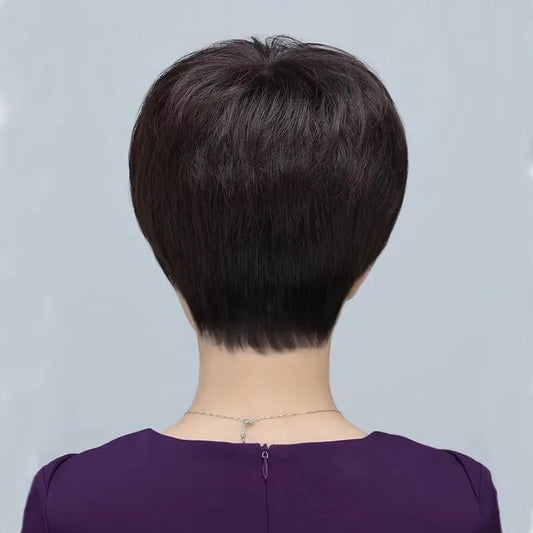 Women's Wave Luminous Head Mother Realistic Super Real Hair Wig