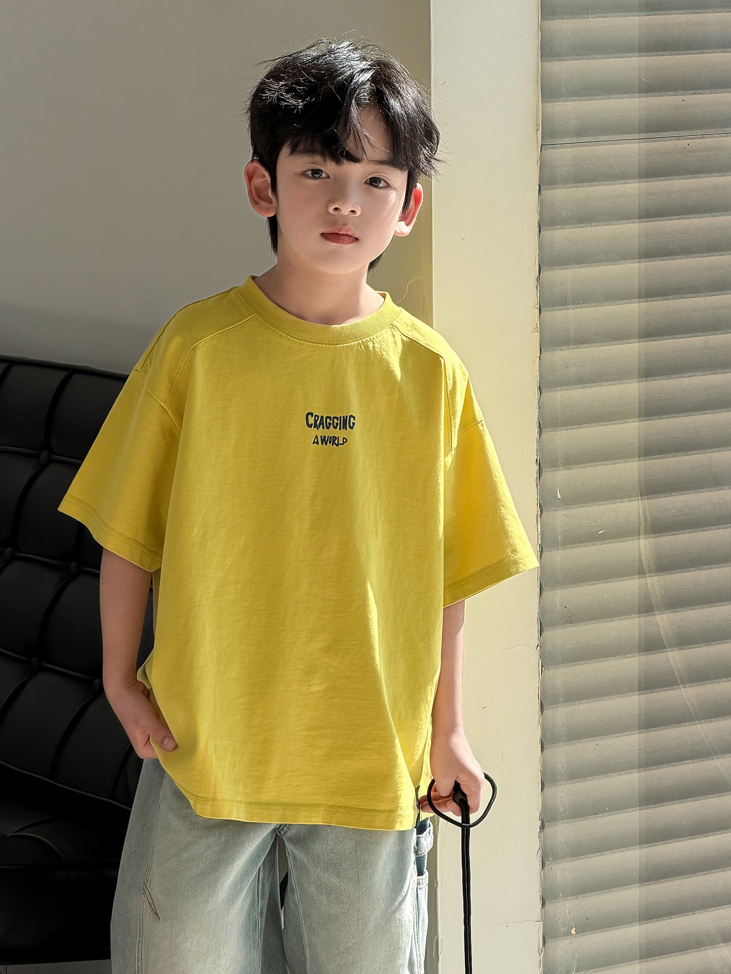 Children's Summer Top Western Style Medium Small Children's T-shirt