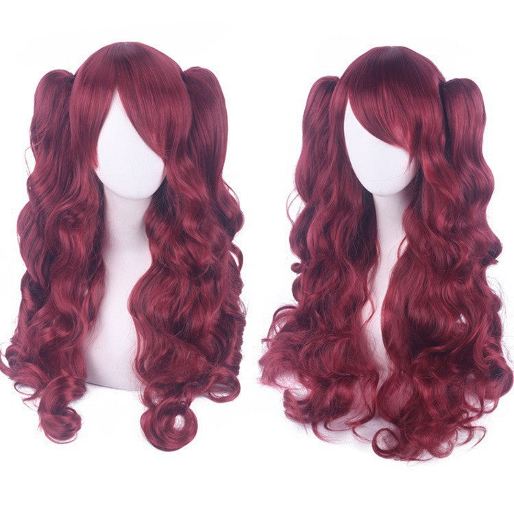 Anime Lolita Jaws Clamp Pair Ponytail Sheath Cos Wig