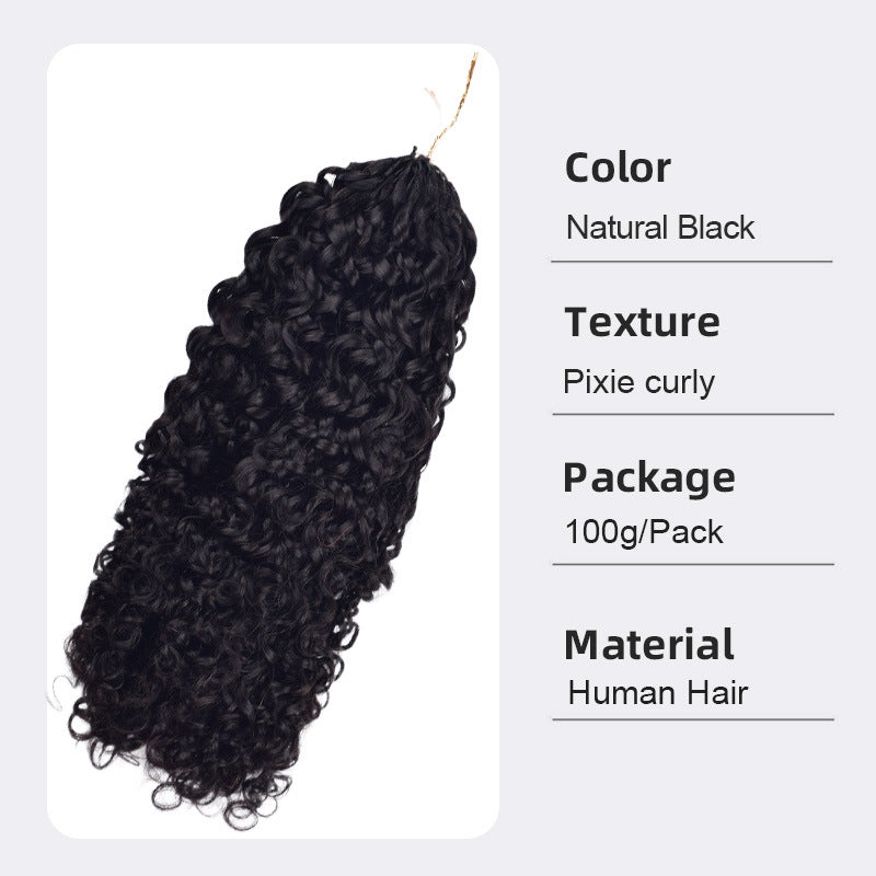 Attractive Classic Crochet Human Vietnam Full Real Hair Wig